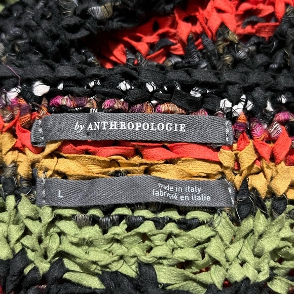 Anthropologie Multicolor Striped Audra Tank Italian Knit Top Size Large - Picture 7 of 9